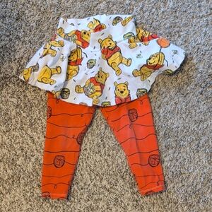 Disney Winnie the Pooh Orange Leggings for Kids